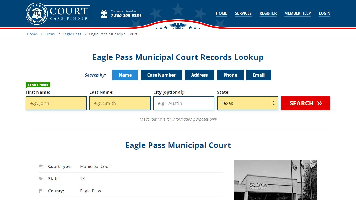 Eagle Pass Municipal Court Records Lookup - CourtCaseFinder.com